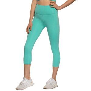 Jolyn Clothing Turquoise Tori Crop Legging Size Medium
